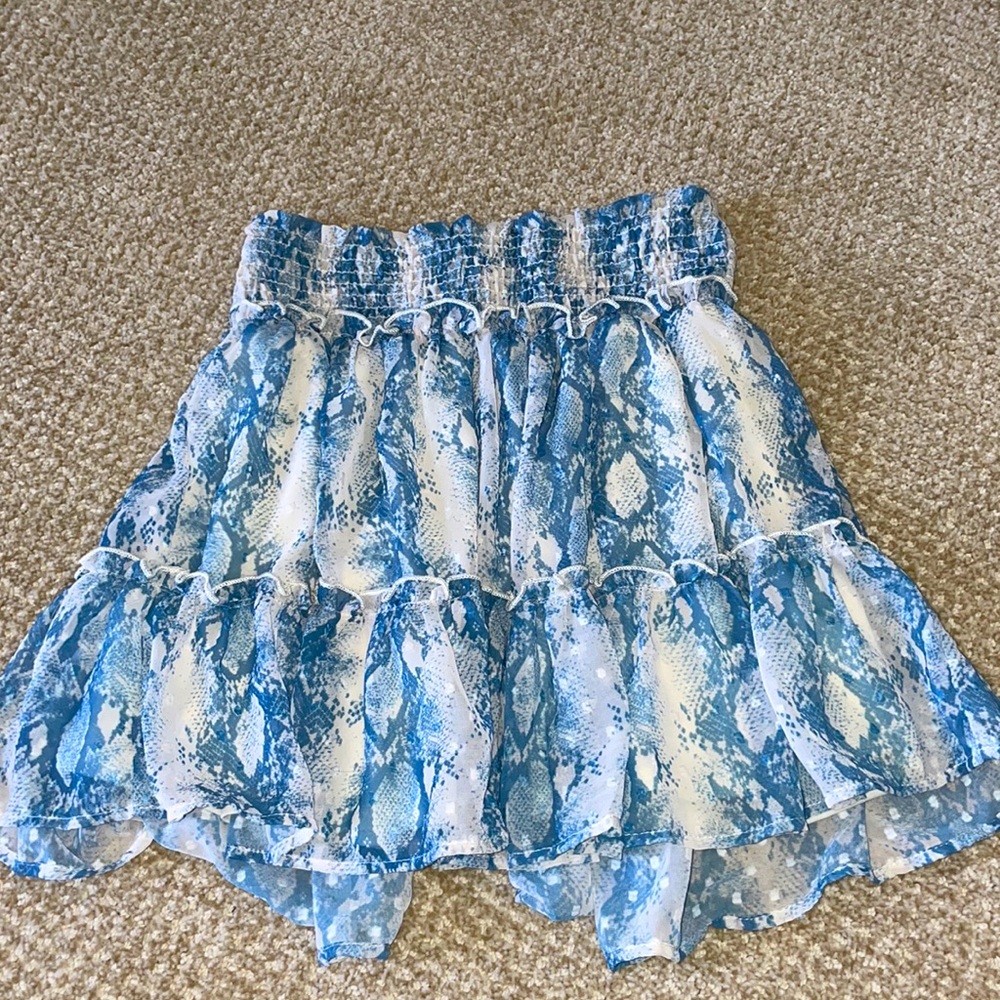 Altar’d State blue snake skin skirt